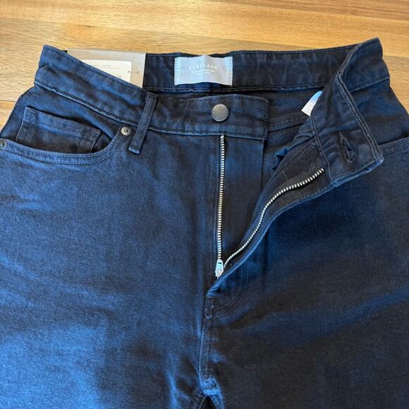 Everlane The Curvy Cheeky Jean Size 27 Crop Black Denim - Picture 10 of 16
